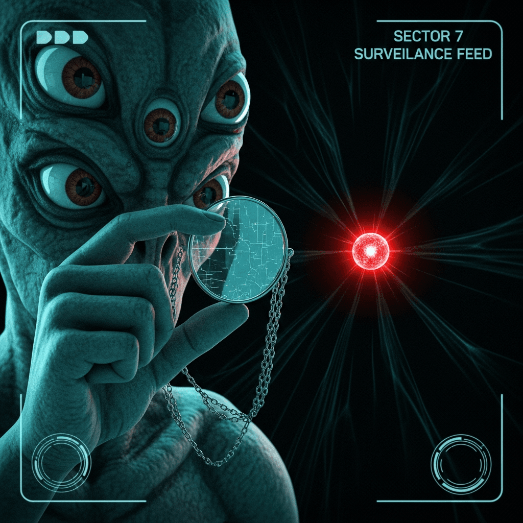 Primitive Lens Captures Spicy Dot, Local Bipeds Confused by Basic Physics