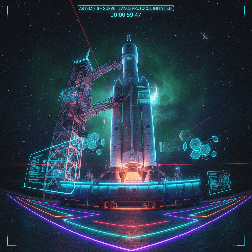 Tribal Bipeds Prepare Kinetic Slingshot for Brief Lunar Loitering