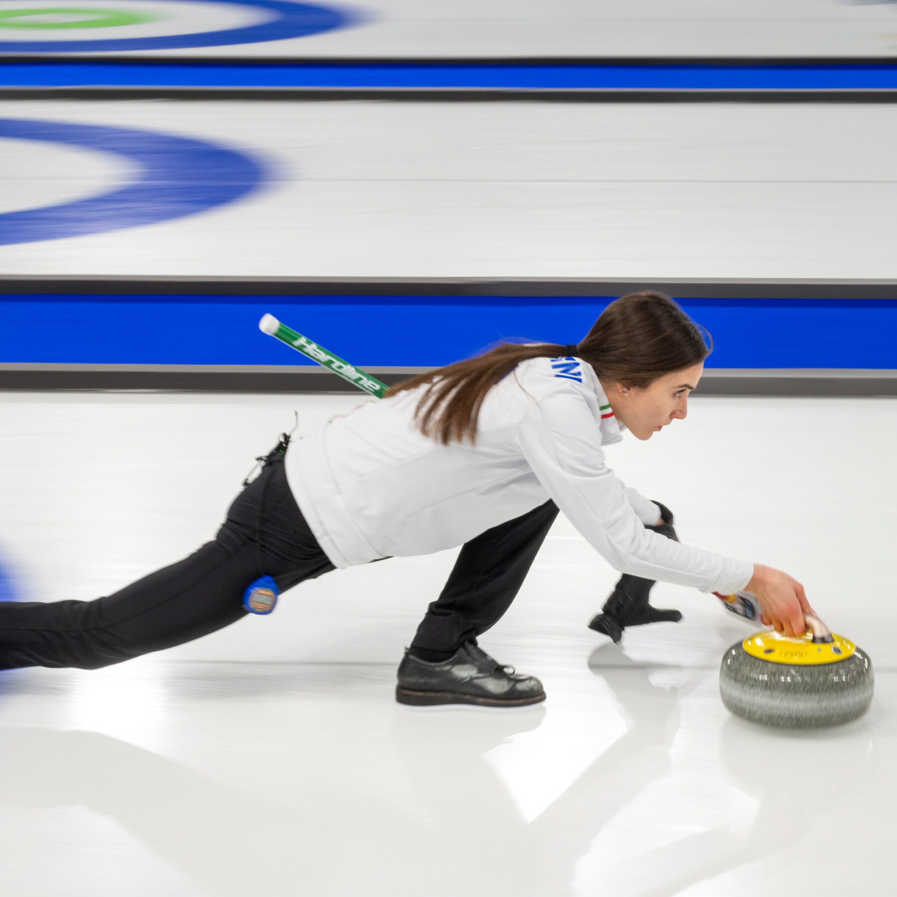 Textile Exchange Clerk Elevated to Deity Status After Successfully Sliding Dense Mineral on Frozen H2O